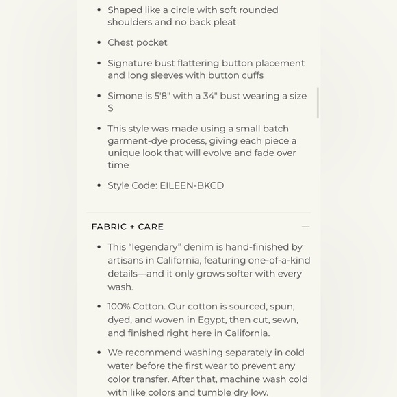 Frank & Eileen Famous Denim Black Relaxed Button Up Eileen Cotton Top Large - Picture 16 of 16